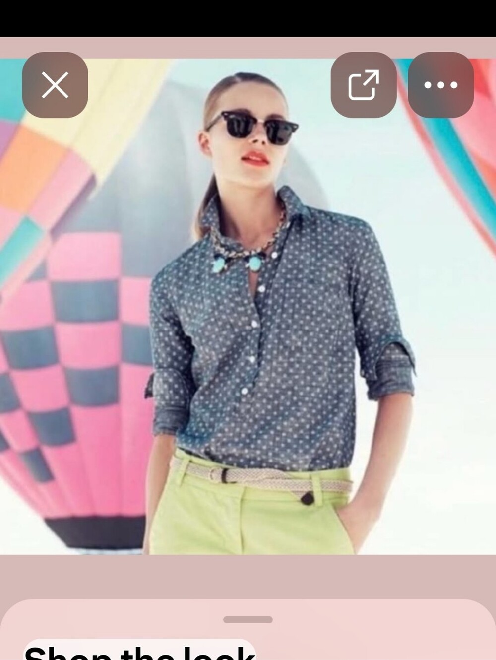 Vintage Lauren Ralph Lauren Indigo Chambray Shirt